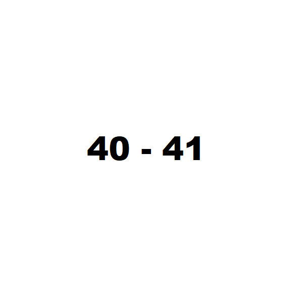40 - 41